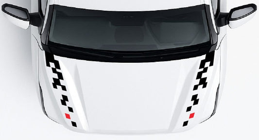 Car Hood Racing Stripes – Universal Vinyl Decal, Easy Install, Durable Toyota Tundra