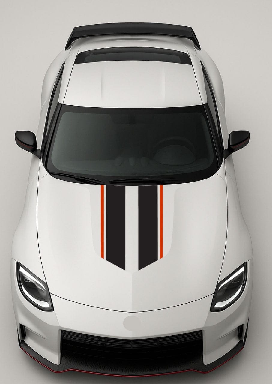Performance Hood Line Graphic Compatible with Nissan Z – Durable Vinyl Sticker