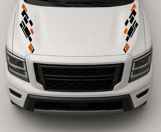 Hood Figure Stripe Decal Compatible with Titan – Durable Vinyl Graphic