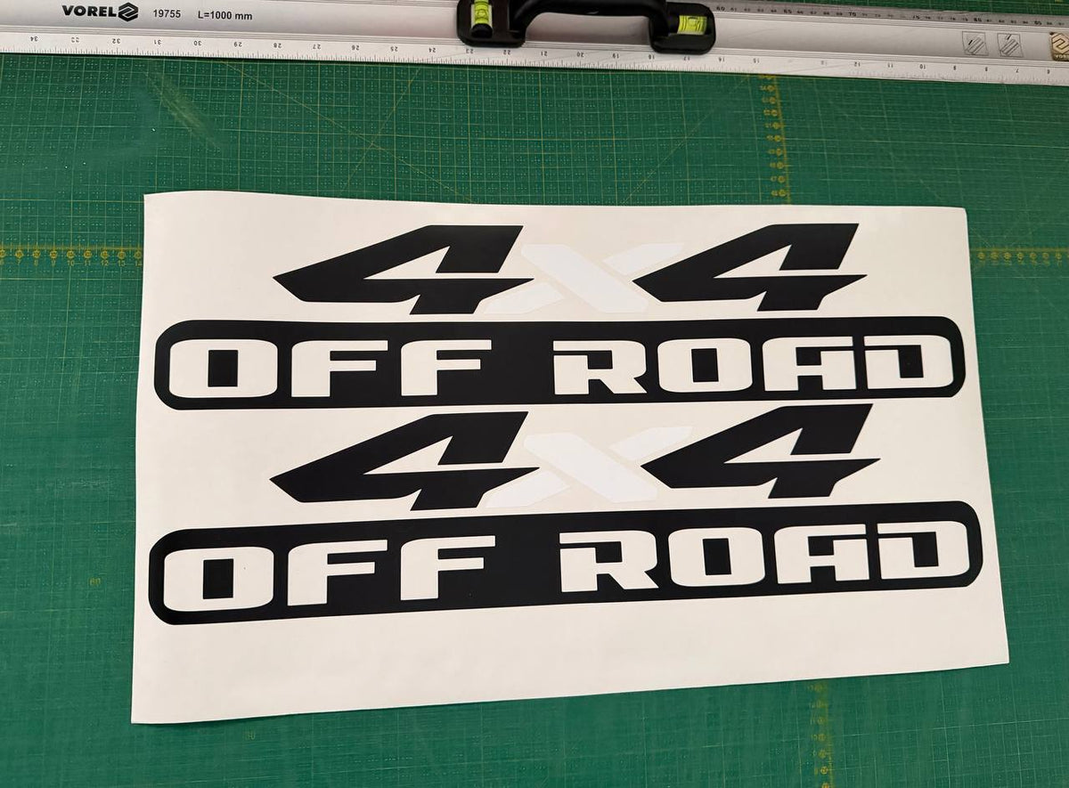 Universal 4x4 Off Road Decals for Pickup Trucks | 2-Color Bedside Stickers