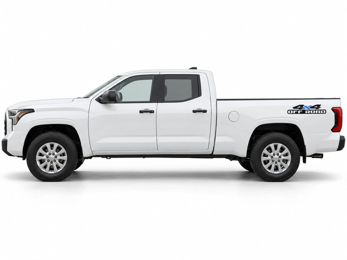 Universal 4x4 Off Road Decals for Pickup Trucks | 2-Color Bedside Stickers