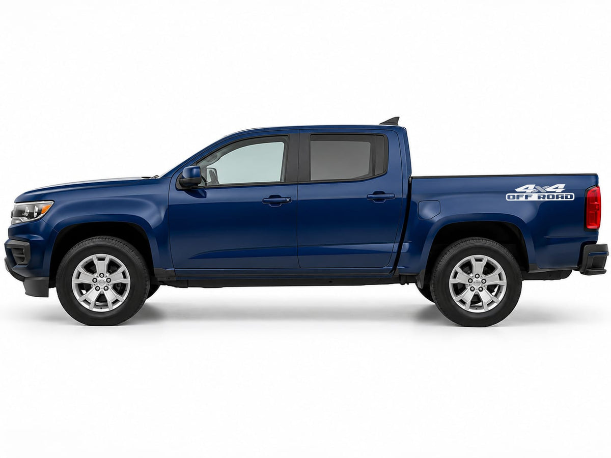 Universal 4x4 Off Road Decals for Pickup Trucks | 2-Color Bedside Stickers