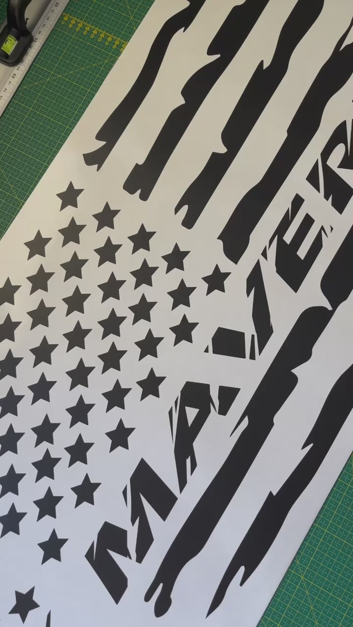 Premium Sticker Compatible With Ford Maverick USA Flag Design Stickers Personalized Design