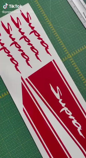 Premium Vinyl Sticker Compatible With Toyota Supra Classic Design Exclusive car decals