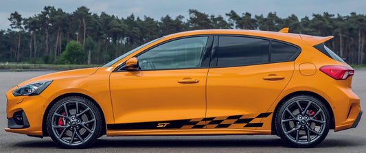 Ford Focus ST side stripe vinyl decals racing graphic design