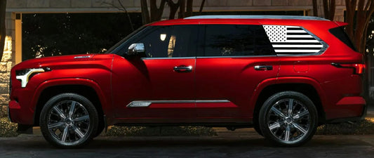 Premium Vinyl Sticker Compatible With Toyota Sequoia Block Line Design Car styling Friends gifts