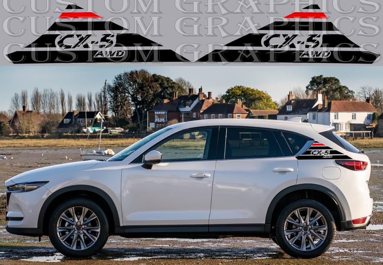 Sticker Compatible with Mazda CX5 Vinyl Stripes Decals Best Design