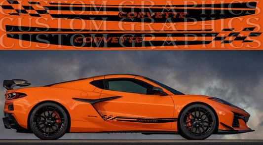 Stickers Compatible With Chevrolet Corvette Z06 Figure Design Vinyl Decal