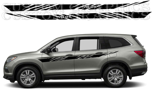 Sticker Compatible With Honda Pilot Best new Line Design Vinyl Decal