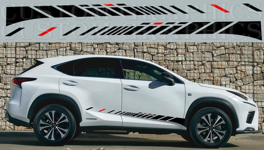 Unique Line Design Graphic Stickers Compatible with Lexus NX