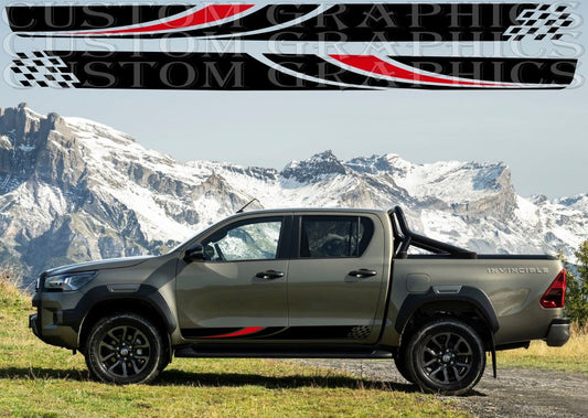 Vinyl Car Stickers for Toyota Hilux Style Attractive Design Body Kit Decal