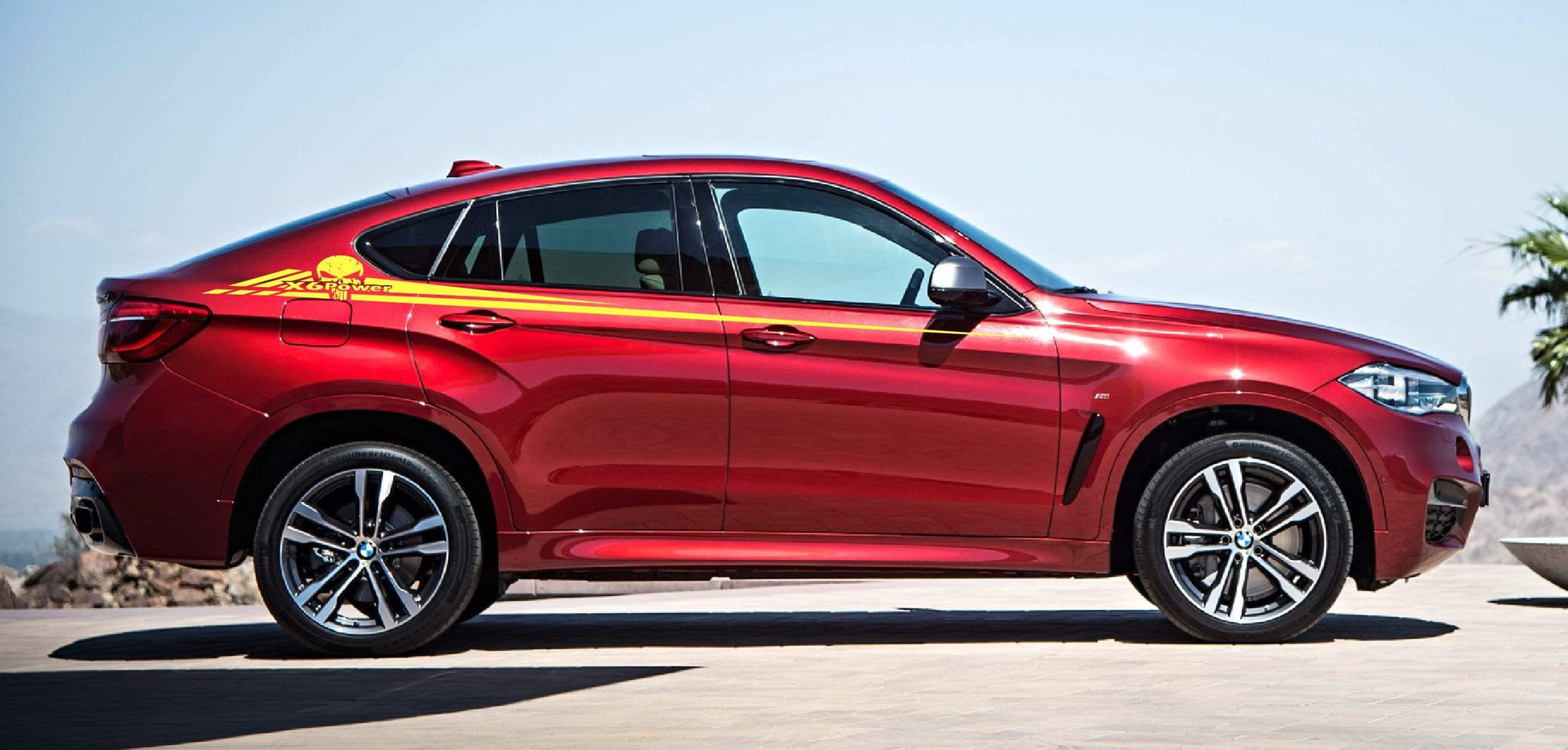 2x Decal Sticker Vinyl Racing Stripes for BMW X6 - Brothers-Graphics