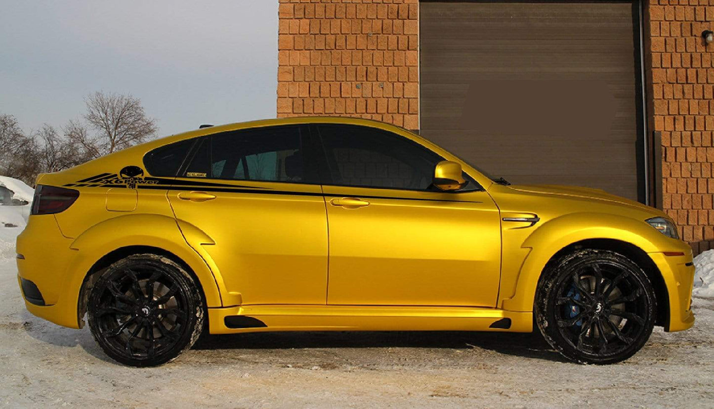 2x Decal Sticker Vinyl Racing Stripes for BMW X6 - Brothers-Graphics