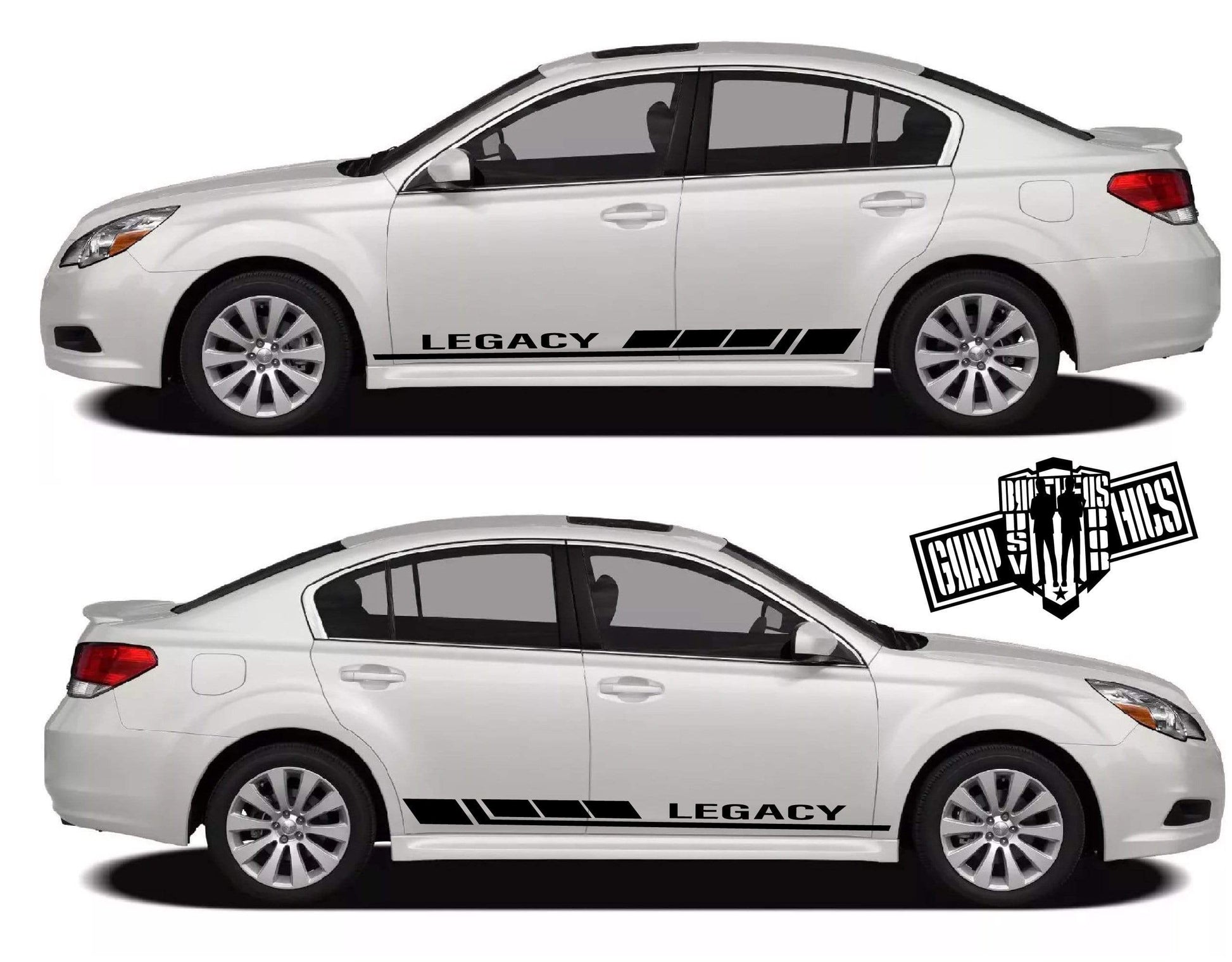 2x Decal Sticker Vinyl Side Racing Stripes for Subaru Legacy - Brothers-Graphics