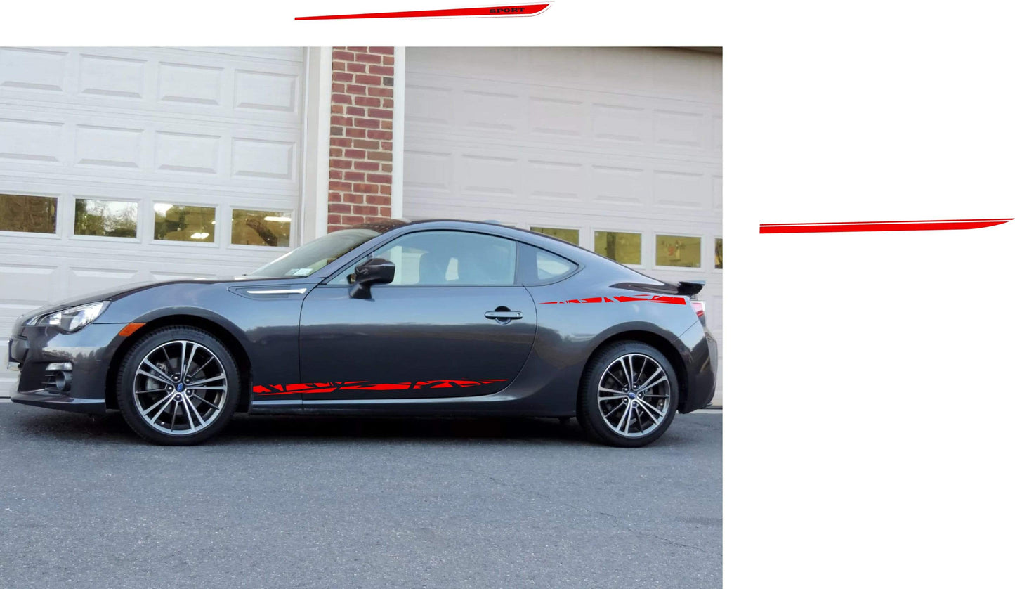 Premium Vinyl Stickers Compatible with Subaru BRZ Unique Design BFF