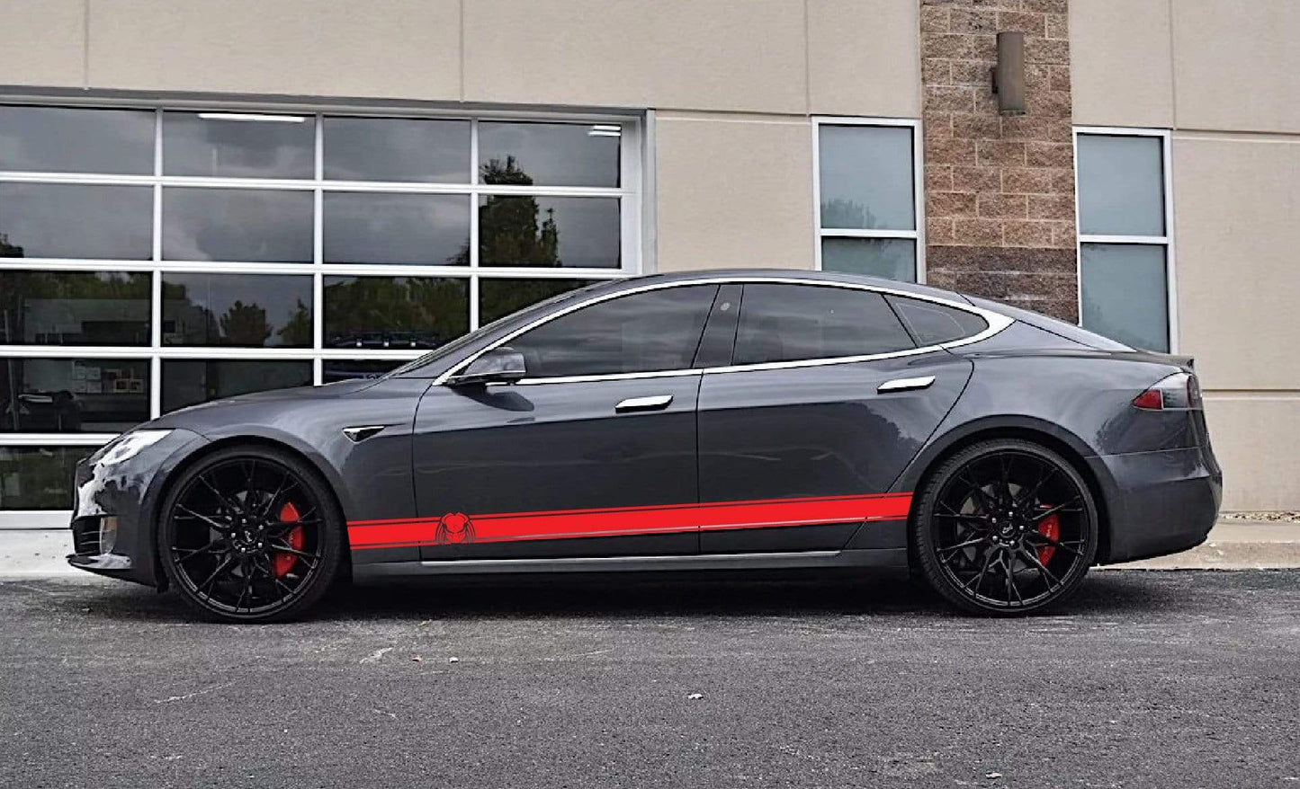 Alien Graphic Compatible with Tesla 3 | Tesla X Stickers | Tesla Y Stickers Tesla S