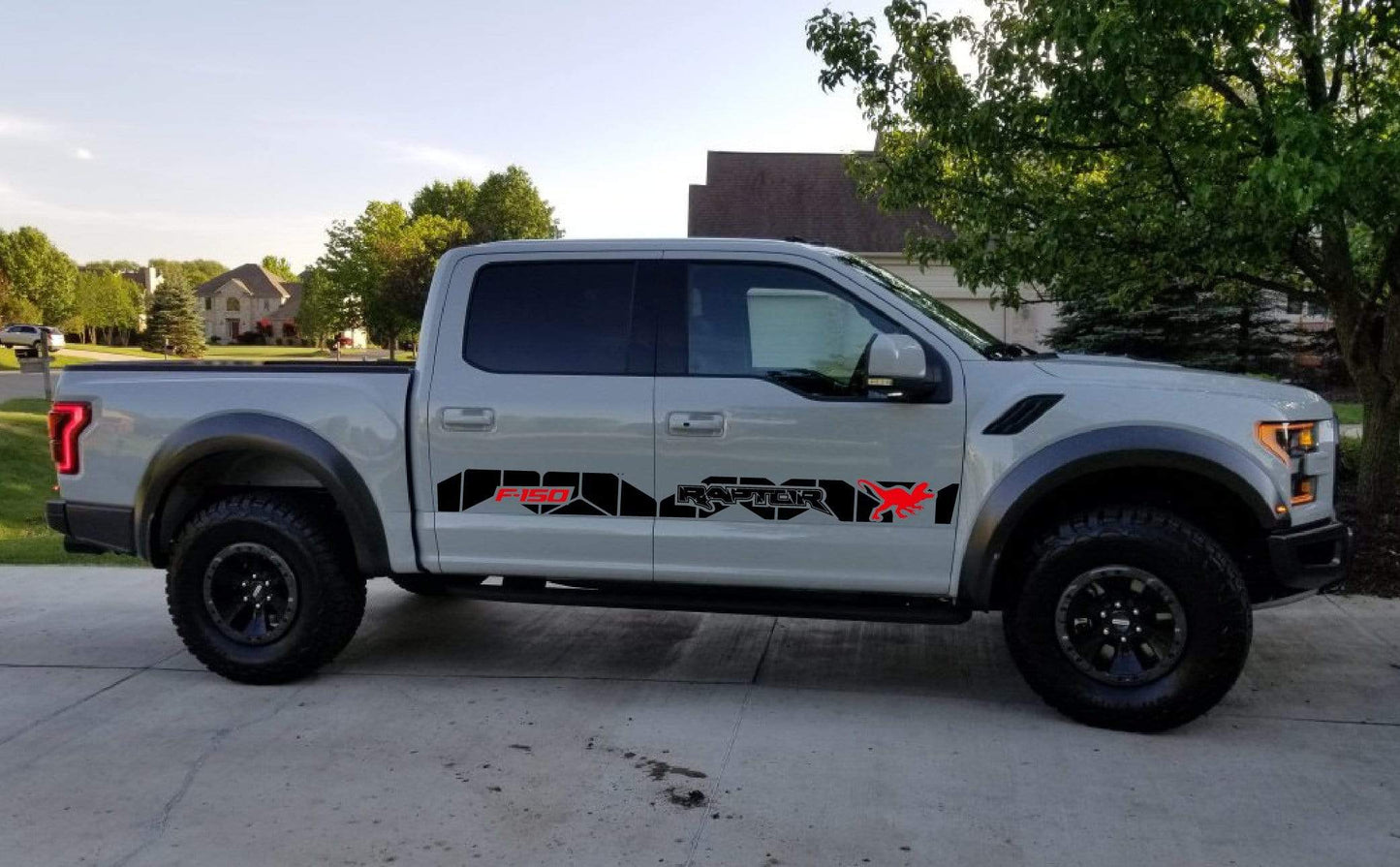 Vinyl Stickers Compatible With Ford F-150 Raptor2 Color Racing Stripes Decals