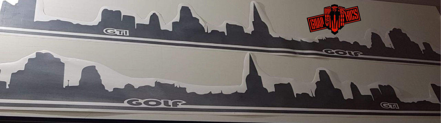 Attracktive Decals Racing Stickers For VW Golf