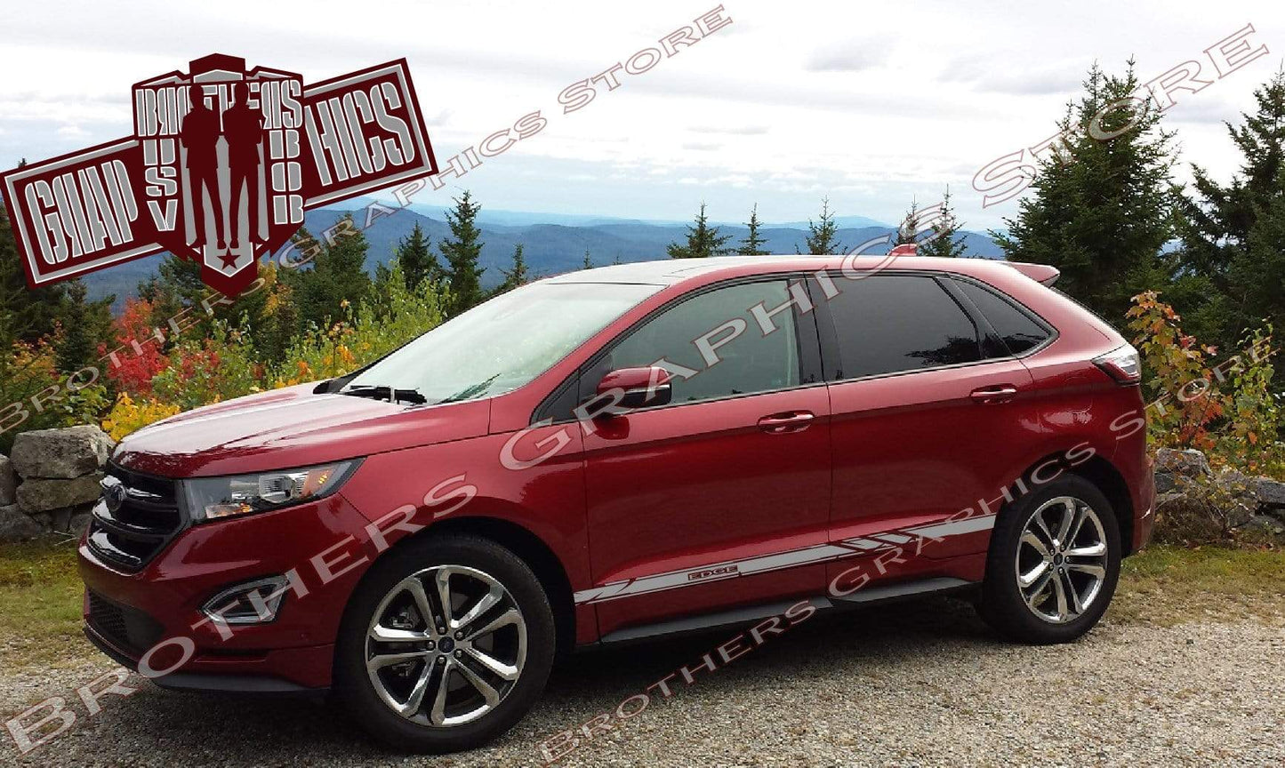 Premium Vinyl Stickers Compatible With Ford Edge Style Design