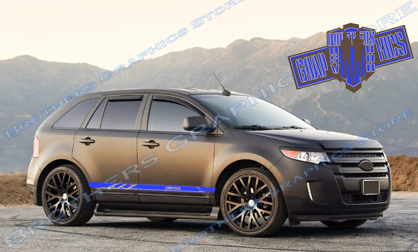 Premium Vinyl Stickers Compatible With Ford Edge Style Design