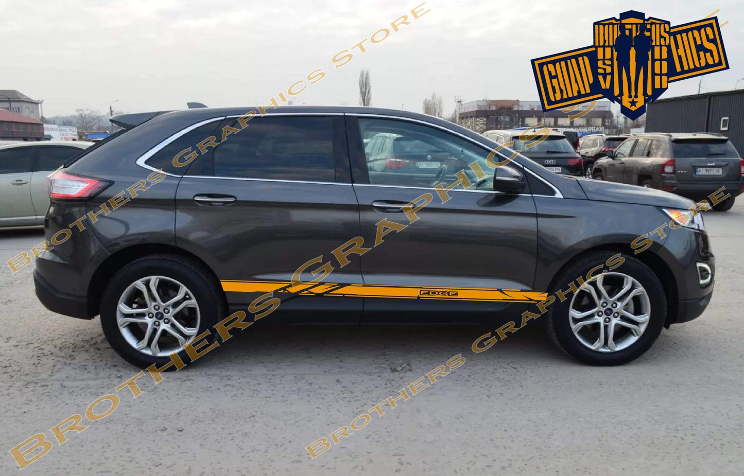 Premium Vinyl Stickers Compatible With Ford Edge Style Design