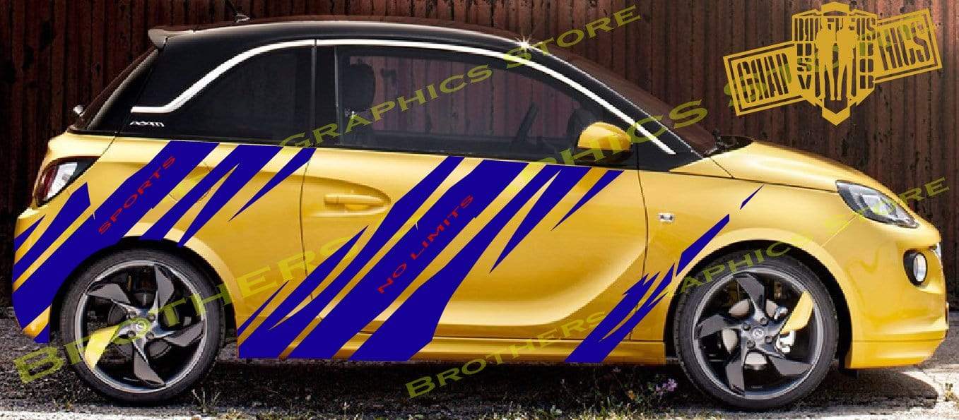 Attractive Stickers Custom Graphic Decals Pair stickers For Opel Adam - Brothers-Graphics