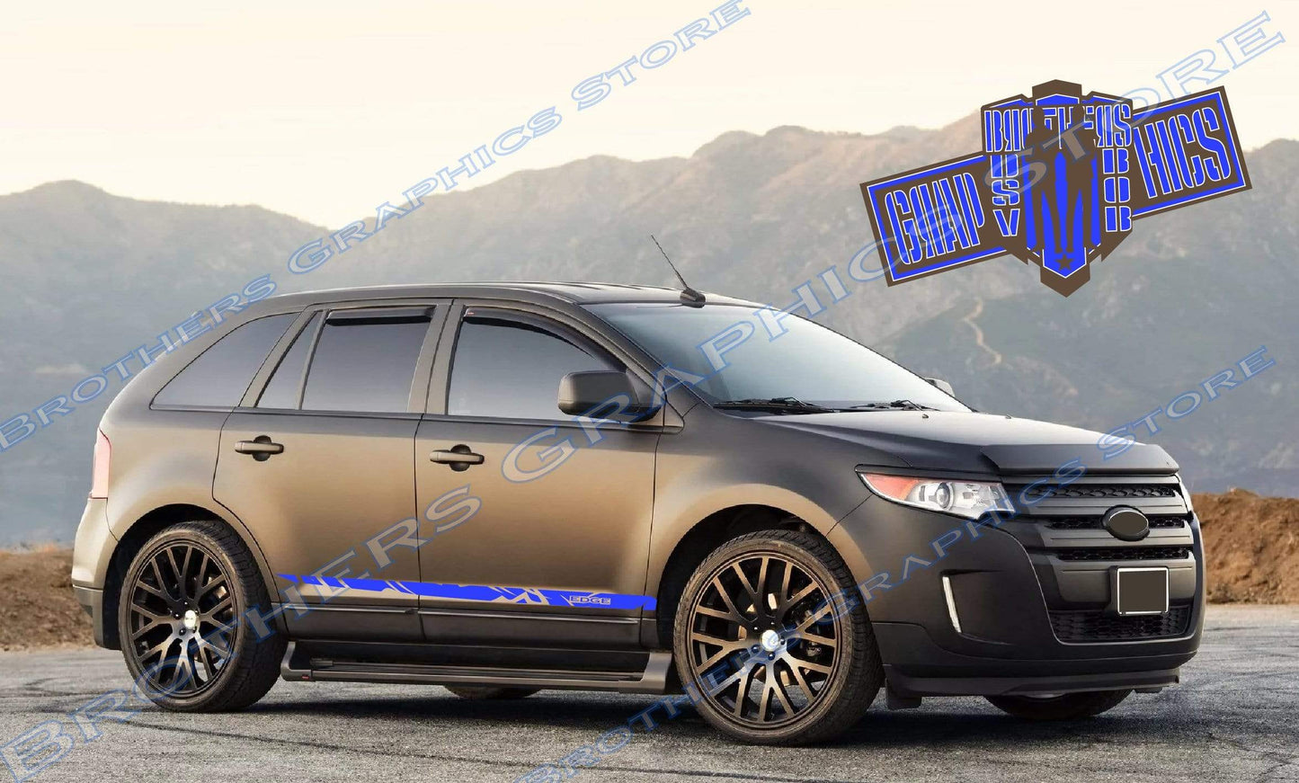 Beautiful Graphics Premium Vinyl Decal Side Bed Sticker Kit For Ford Edge
