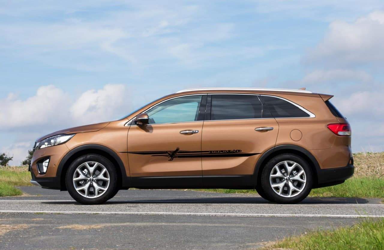 Vinyl Graphics Best Line Eagle design Decal Sticker Vinyl Side Racing Stripes Compatible with Kia Sorento