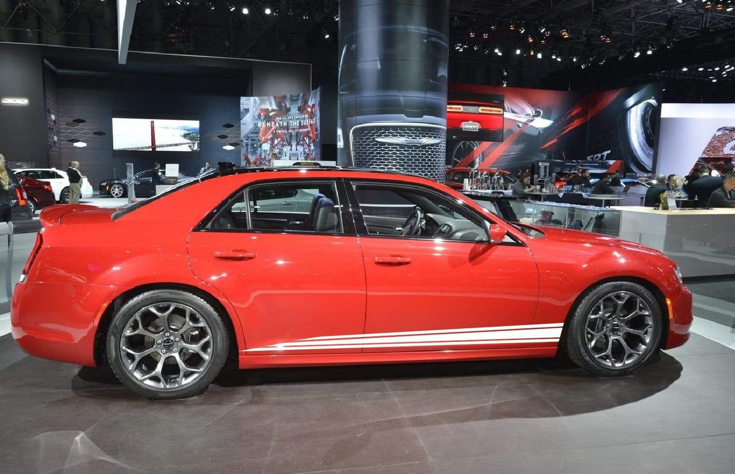 Premium Vinyl Sticker Compatible with Chrysler 300 All Models Classic Decals Classic Design Street Auto