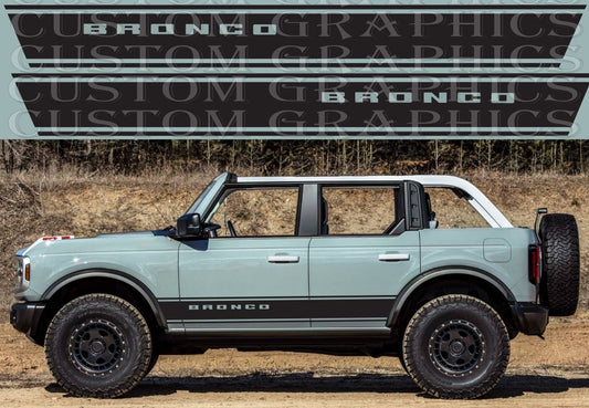 Vinyl Graphics Best New Design Stickers Decals Compatible With Ford Bronco Wildtrack