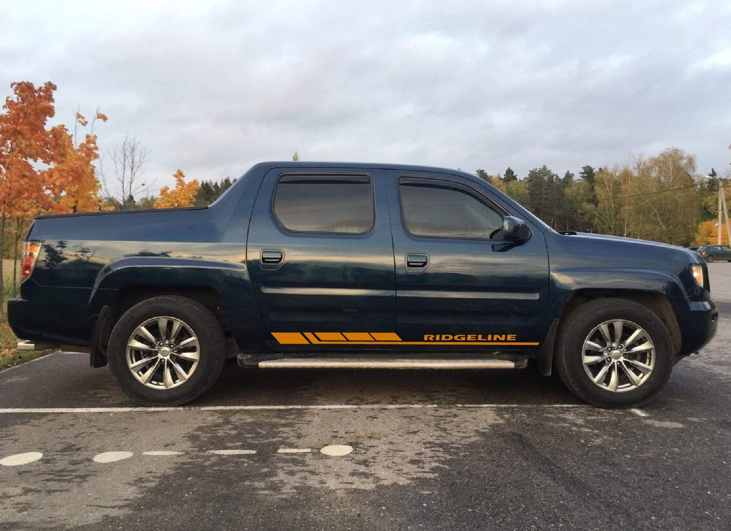 Vinyl Graphics Block Line Graphics Vinyl Stickers Compatible With Honda Ridgeline