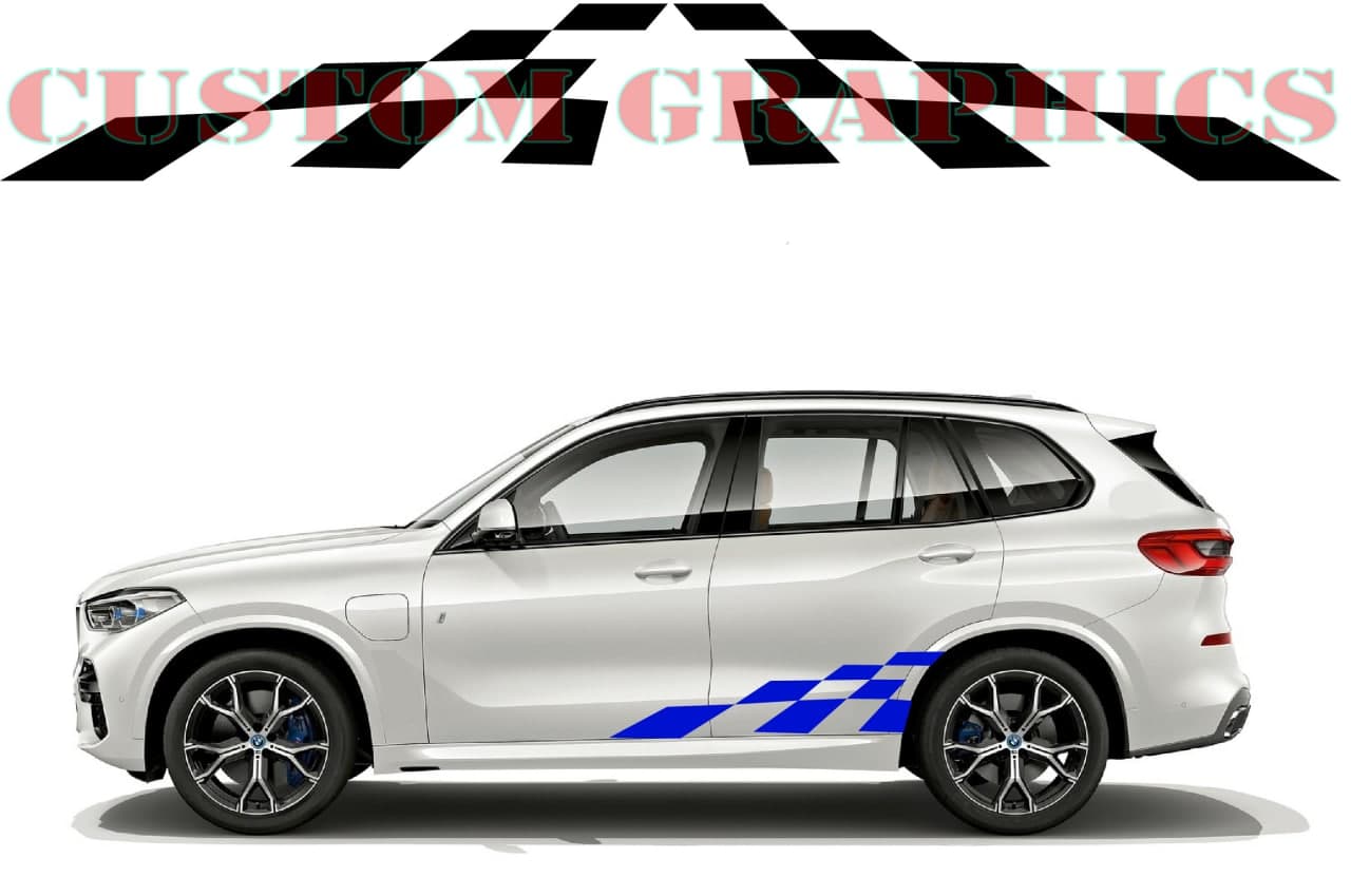 Vinyl Graphics Block Unique graphic universal sticker decal for Car Any Vehicle | UNIVERSAL STICKERS