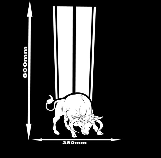 BULL Design vinyl | UNIVERSAL HOOD stickers | graphics hood stickers