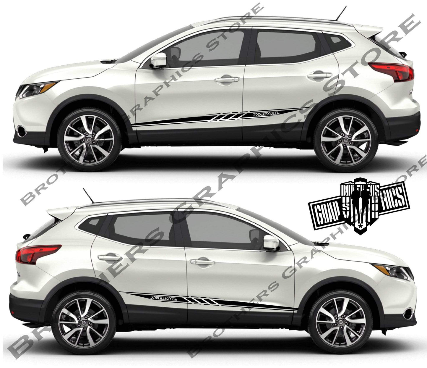 Car Vinyl Line Sticker Stripes For Nissan X-Trail - Brothers-Graphics