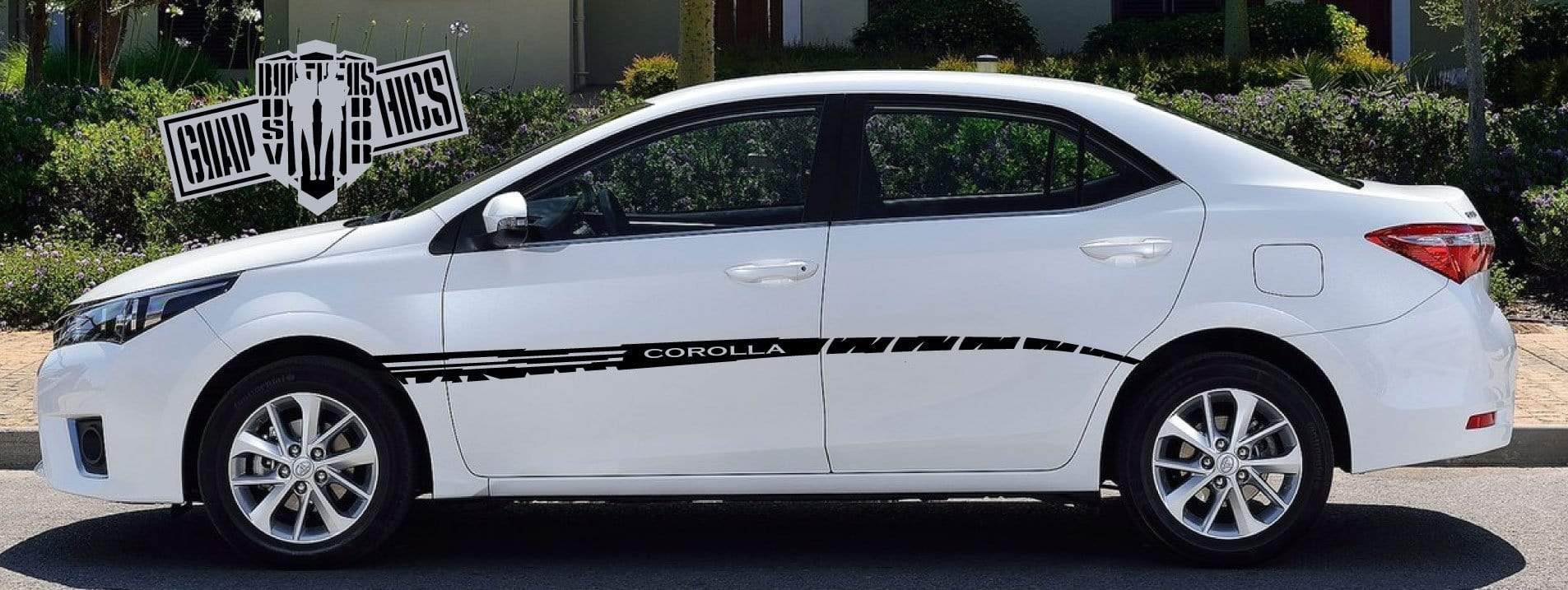 Car Vinyl Line Sticker Stripes For Toyota Corolla 2000-2021 - Brothers-Graphics
