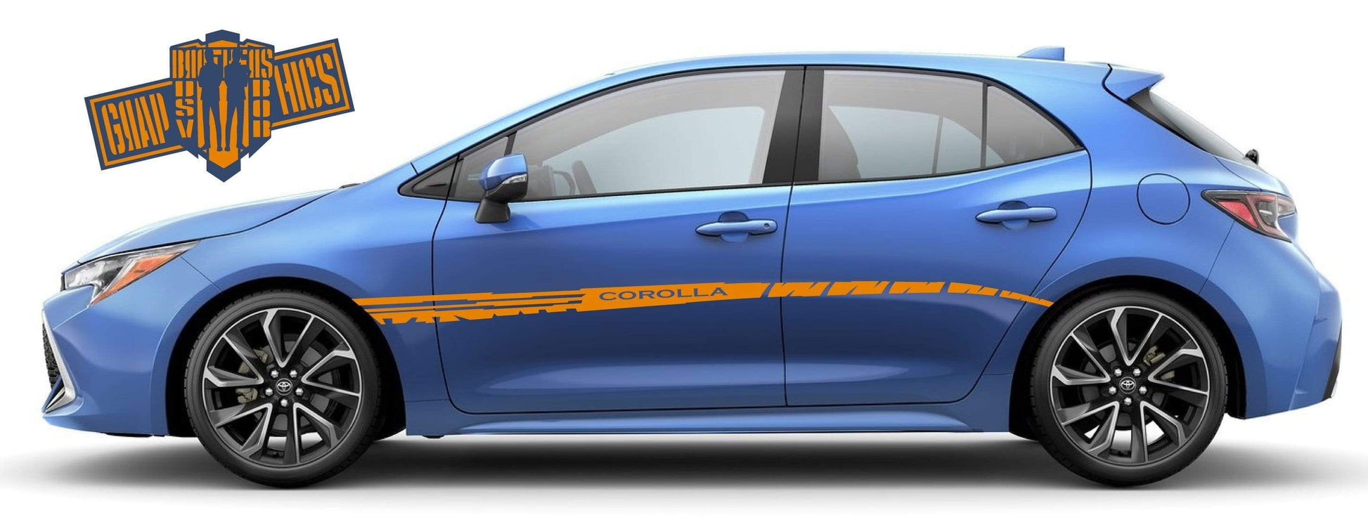 Car Vinyl Line Sticker Stripes For Toyota Corolla 2000-2021 - Brothers-Graphics