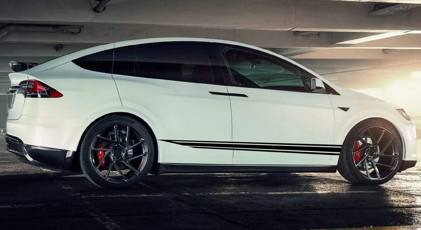 Classic decals Compatible with Tesla 3 | Tesla X Stickers | Tesla Y Stickers Tesla S BFF