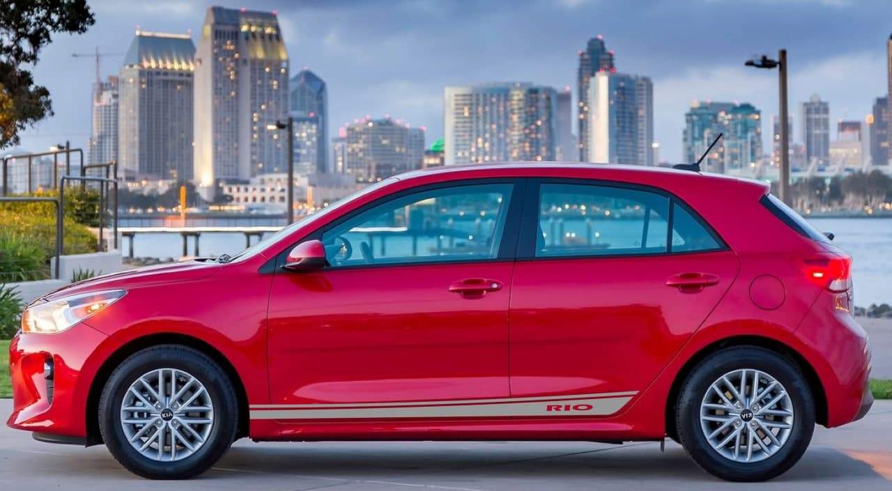 Vinyl Graphics Classic Design Decal Sticker Vinyl Side Racing Stripes Compatible with Kia Rio