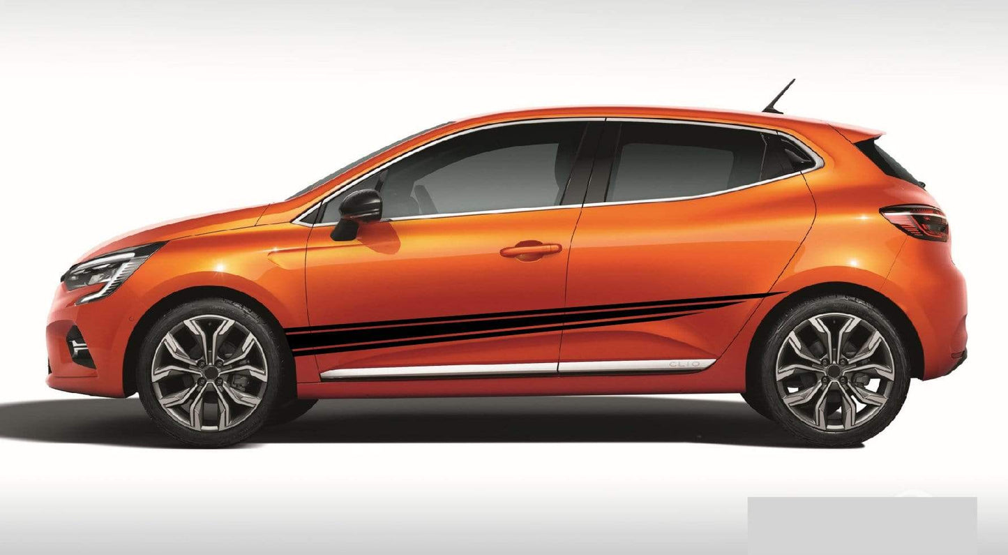 Autocollants graphiques Classic Line Racing Stripes pour Renault Clio