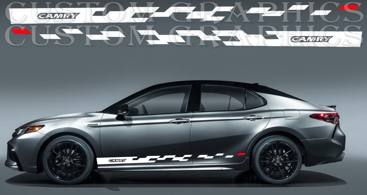 Vinyl Graphics Compatible With Toyota Camry Stickers Decals Vinyl Logo Design
