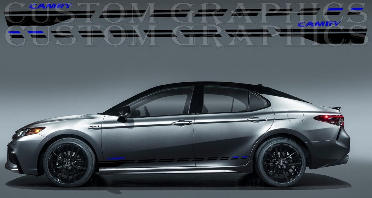 Vinyl Graphics Compatible With Toyota Camry Stickers Decals Vinyl Unique Line Design