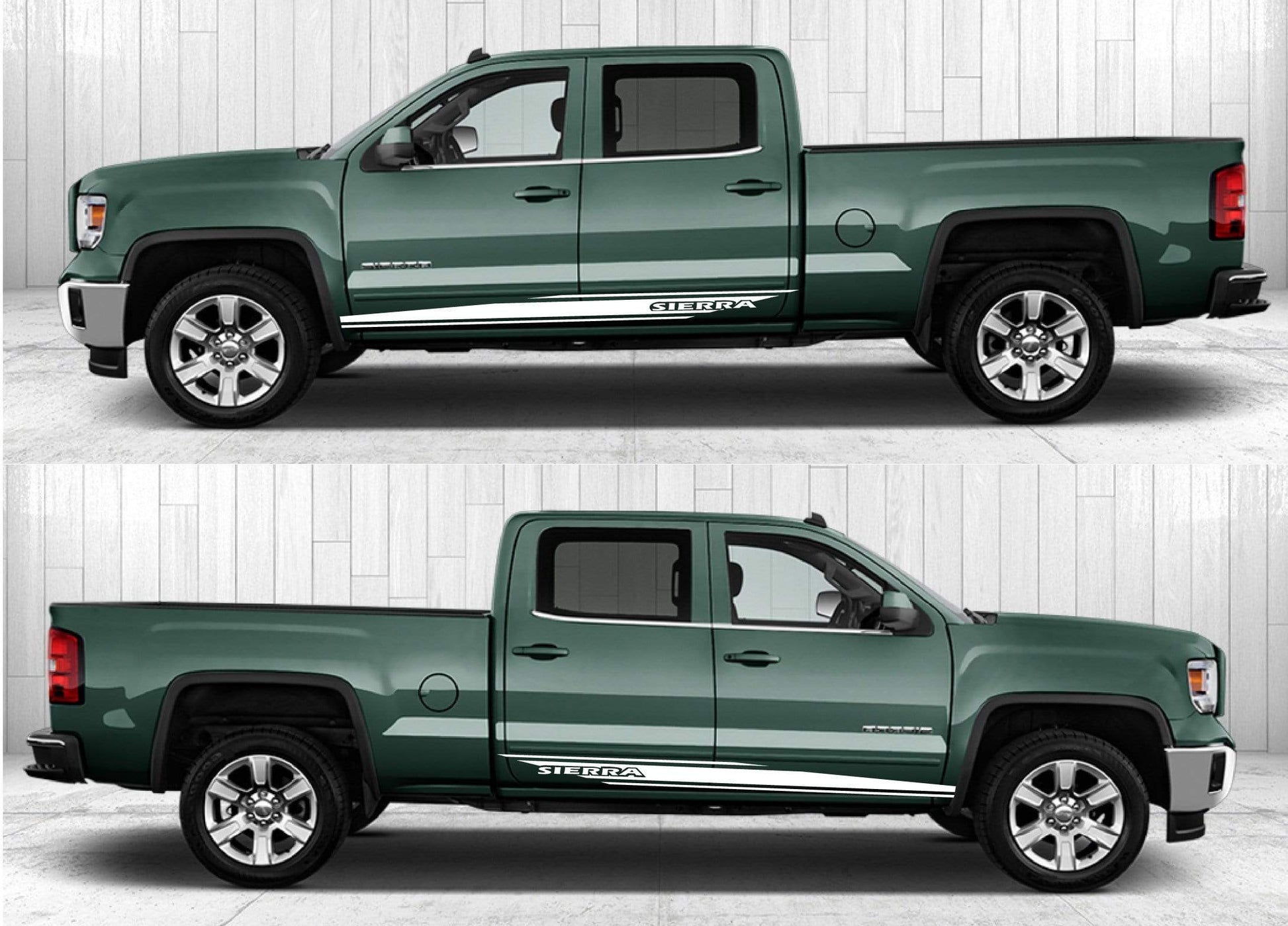 Custom Decal Sticker Vinyl Side Racing Stripes for GMC Sierra GM Decals - Brothers-Graphics
