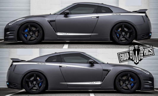 Premium Hood Stickers Compatible With Nissan GT-R GTR Sport Racing Line Exclusive car decals Car styling decals, 
Graphic car stickers,  
Decorative car decals, 
Car window stickers