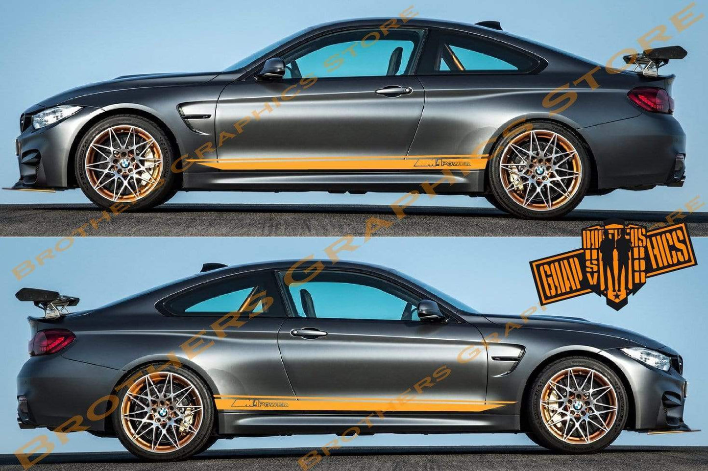 Custom Decal Vinyl Graphics Special Made for BMW M4 - Brothers-Graphics