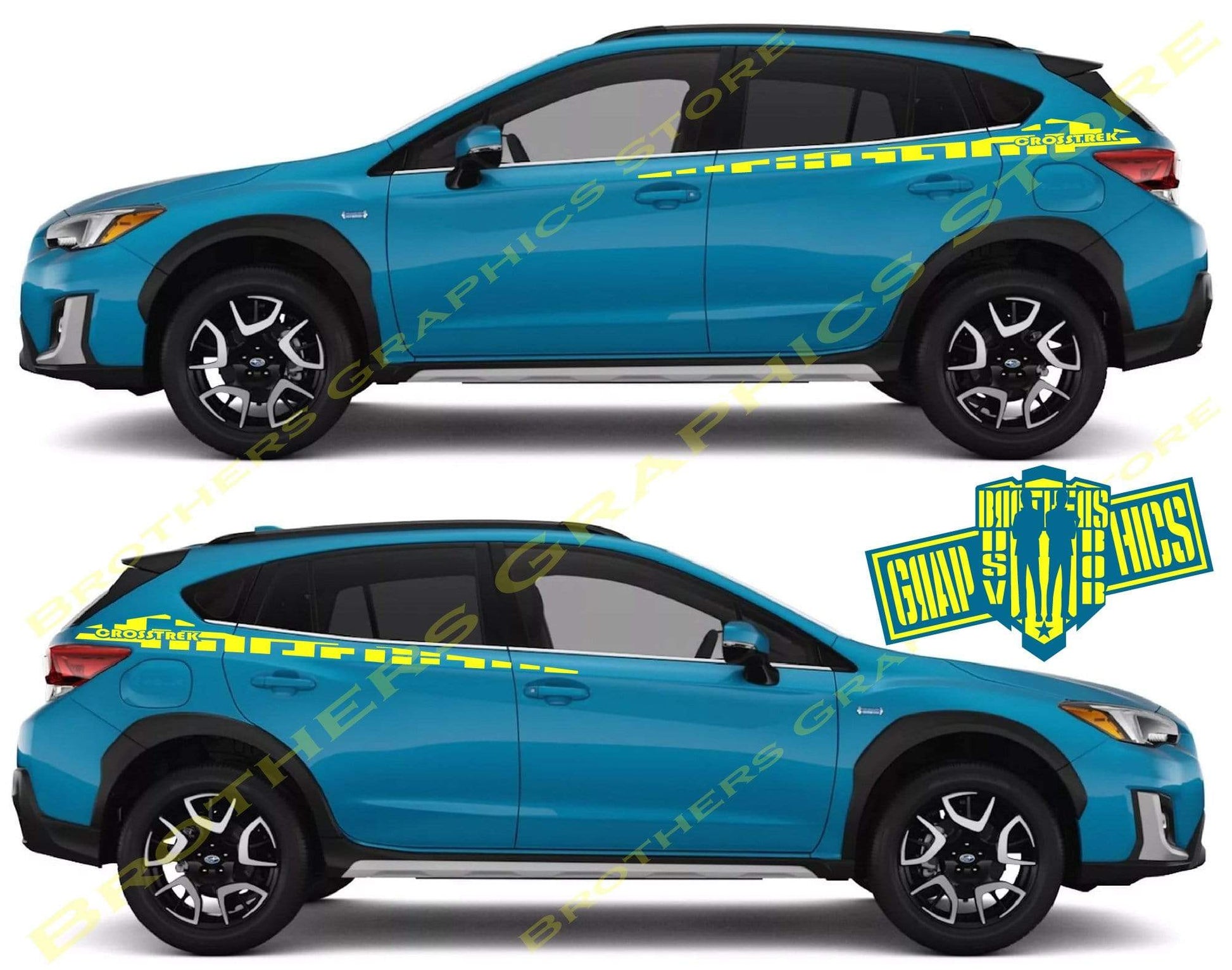Custom Decal Vinyl Graphics Special Made for Subaru Crosstrek - Brothers-Graphics