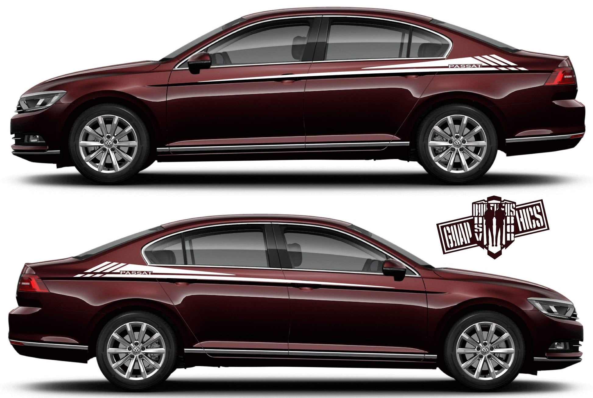 Custom Decal Vinyl Graphics Special Made for VW PASSAT - Brothers-Graphics