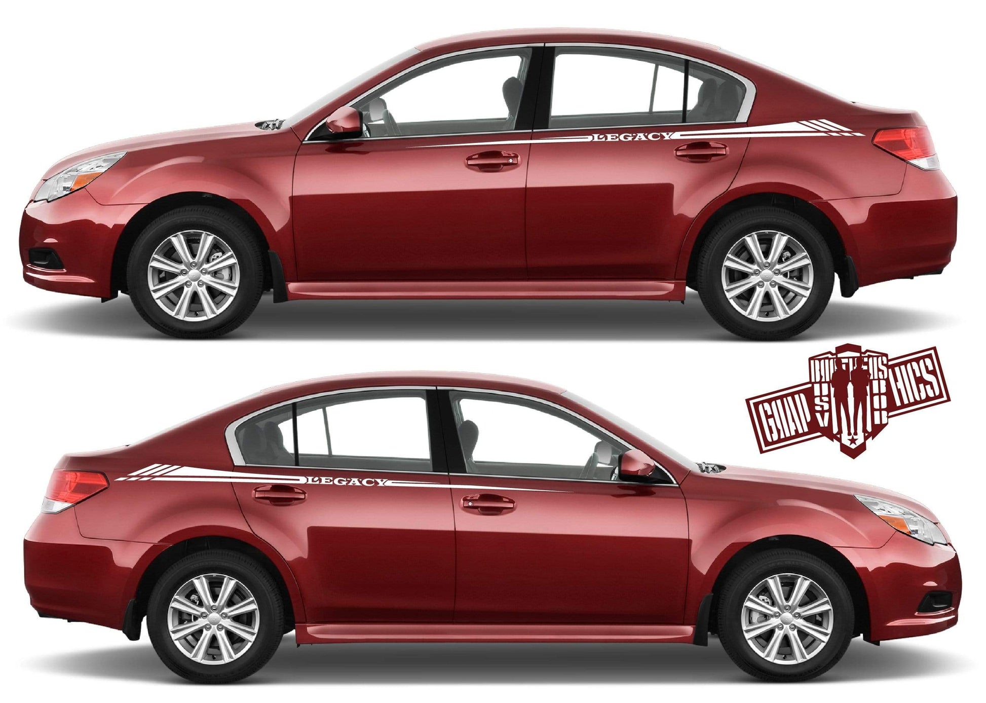 Premium Vinyl Stickers Compatible with Subaru Legacy Best Design BFF