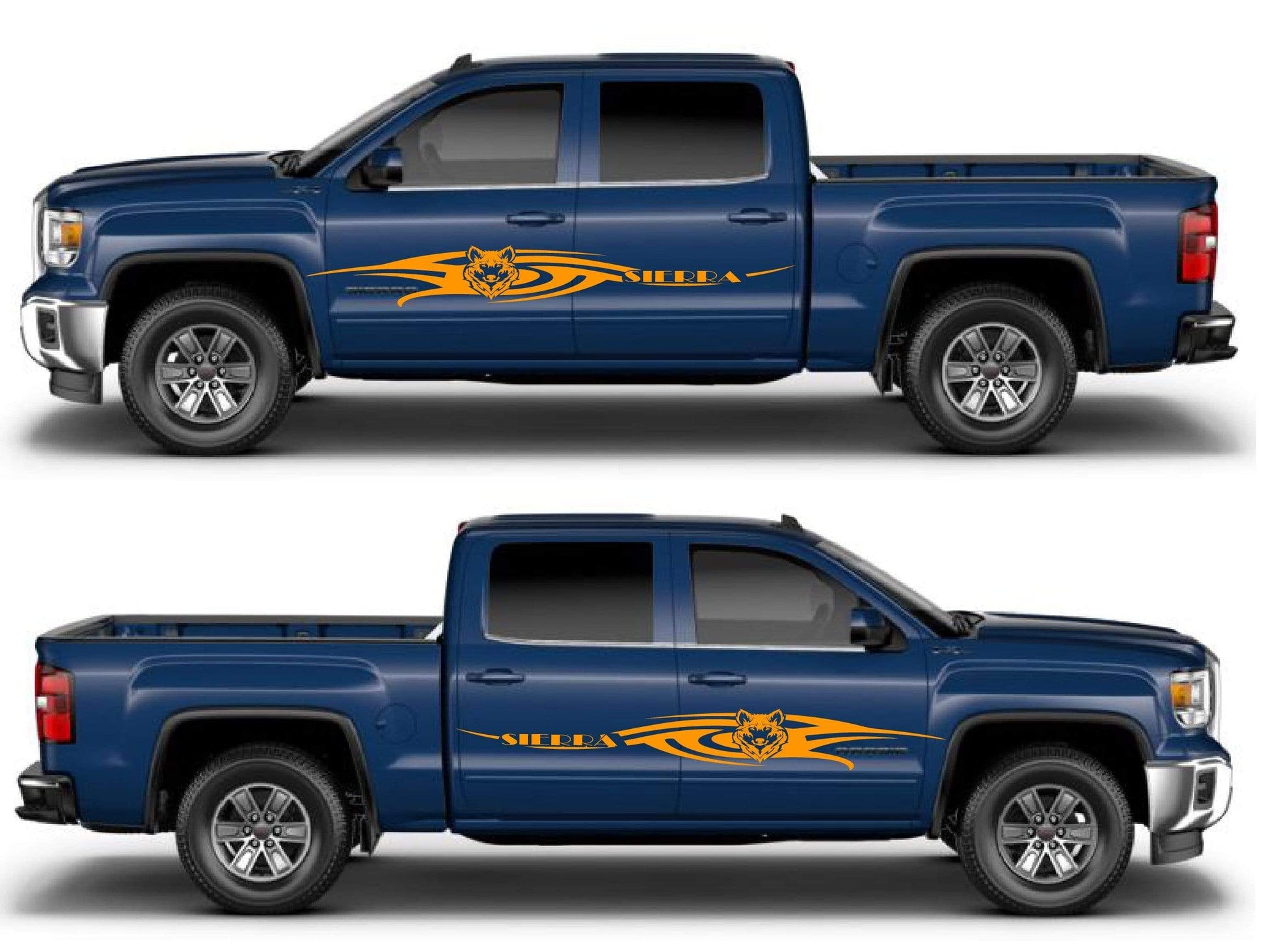 Custom Decal Vinyl Stickers For GMC Sierra - Brothers-Graphics