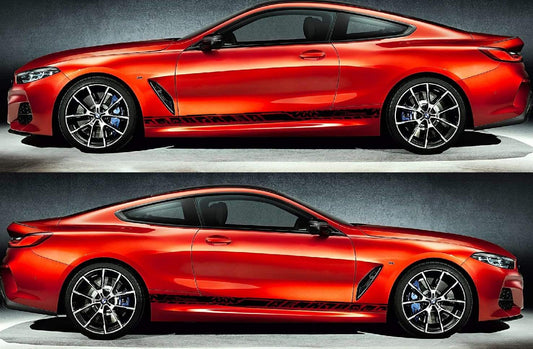 Custom Door Decal Vinyl Racing Stripe Stickers For BMW M8 - Brothers-Graphics