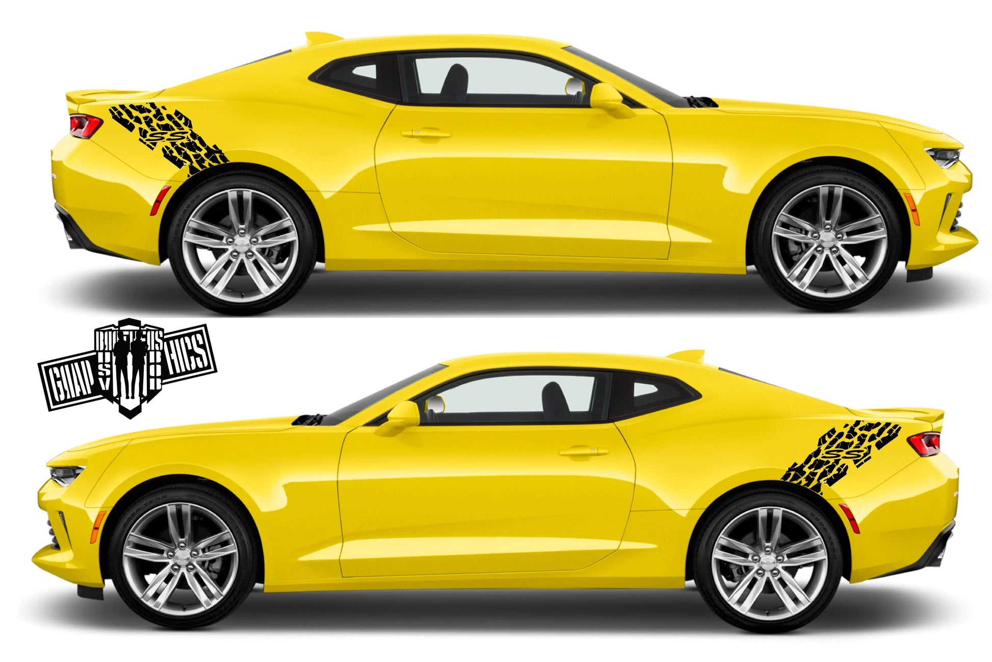 Custom Door Decal Vinyl Racing Stripe Stickers For Chevrolet Camaro - Brothers-Graphics